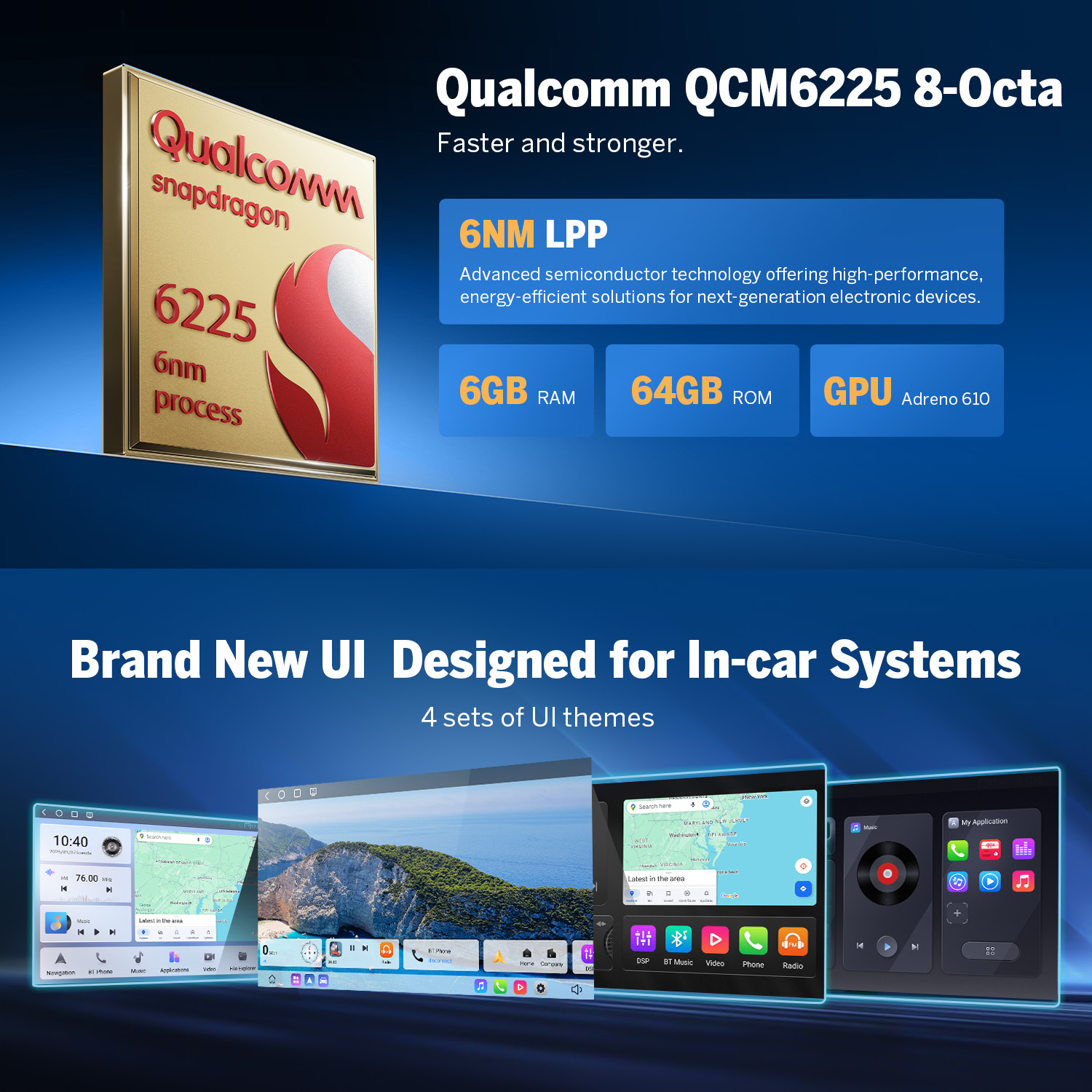 Eonon BMW 3 Series E46 & M3 9 Inch CarPlay & Android Auto Car Stereo with Qualcomm QCM6225 8-Octa CPU