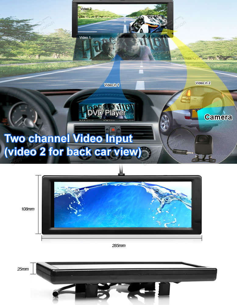 Eonon C0201M | Car Monitors | Car Rear View Mirror Monitor