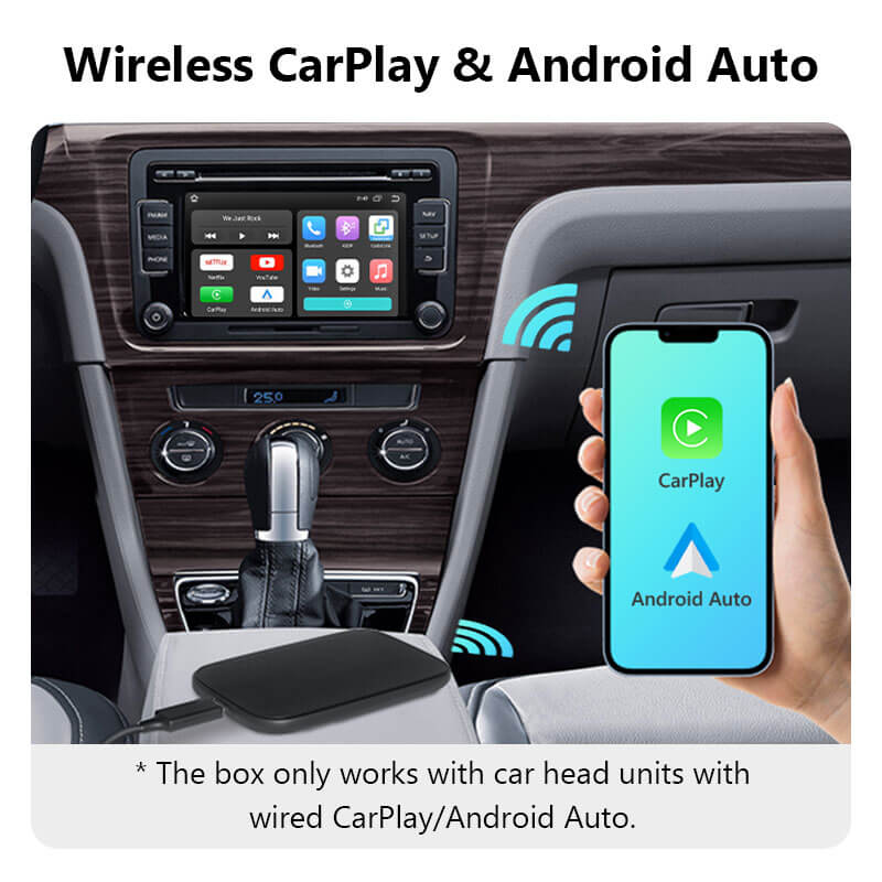 Wireless Apple CarPlay & Android Auto AI Box A502 | Eonon