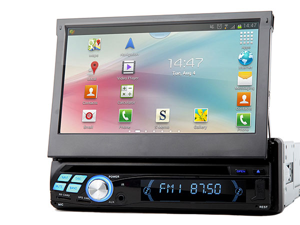 Eonon 1-DIN Android 4.4.4 Quad-Core 7″ Multimedia Car GPS + HD Backup Camera