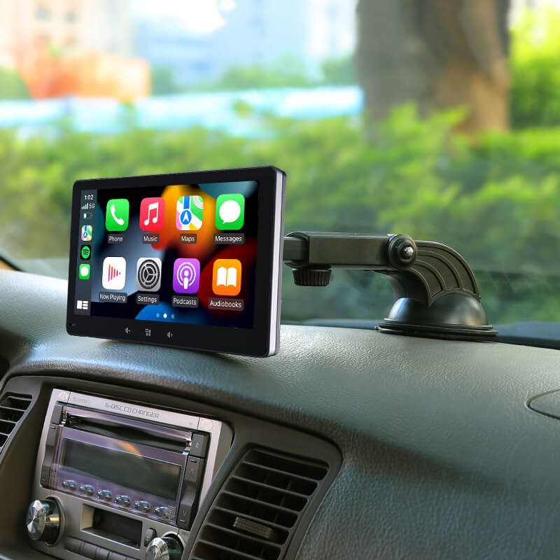 Linux 7 Inch Portable CarPlay & Android Auto Screen E20S