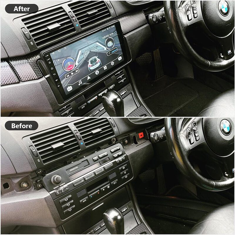 Eonon 1999-2005 BMW E46 Android 13 Wireless Apple CarPlay & Android Auto Car Radio with 6GB RAM & 9 Inch QLED Touch Screen