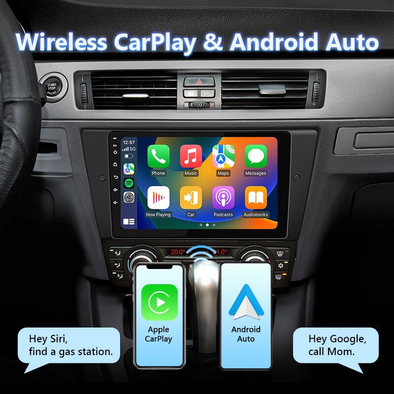 Eonon BMW E90 Android 13 Wireless CarPlay & Android Auto Car Radio with 9 Inch IPS Touch Screen