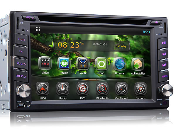 Android 6.2 Inch HD Capacitive Touch Screen Car DVD GPS Navigation with Wifi (Upgraded to Android Unit G2110F)