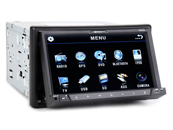 7 Inch Motorized Digital Touch Screen 2 Din Car DVD Player + GPS + US/CA/EU/AU/NZ Map(G2223)