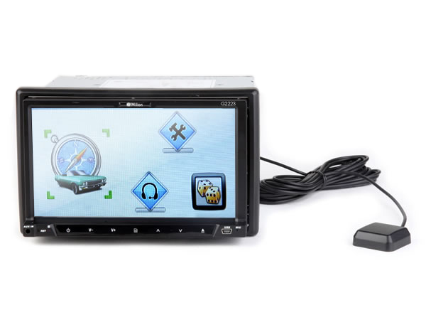 7 Inch Motorized Digital Touch Screen 2 Din Car DVD Player + GPS + US/CA/EU/AU/NZ Map(G2223)