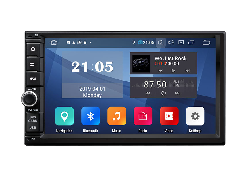   Eonon Independence Day Sale Android 9.0 Pie Universal Double Din Car Stereo with 7 Inch HD Touchscreen Car GPS Navigation Support Bluetooth 5.0 4G Wi-Fi