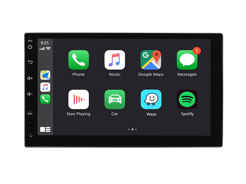 Eonon Android 10 Double Din Car Stereo 7 Inch IPS HD Full Touchscreen Car GPS Navigation with Built-in Apple Car Auto Play DSP Split Screen Multitasking Bluetooth Car Head Unit