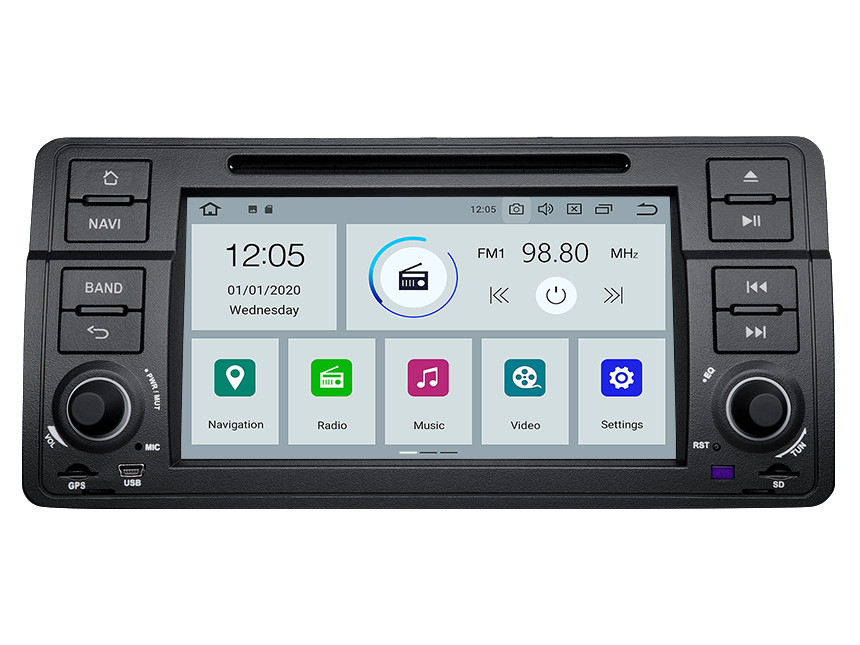 Eonon BMW 3 Series E46 Android 10 Car Stereo 7 Inch HD Touchscreen Car GPS Navigation Head Unit with 32G ROM Bluetooth 5.0 Car DVD Player