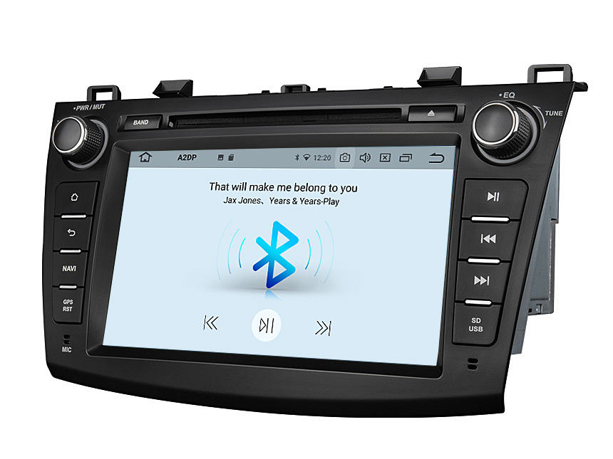 Eonon Mazda 3 2010-2013 Android 10 Car Stereo 8 Inch IPS Display Car GPS Navigation Head Unit with 32G ROM Bluetooth 5.0 Car DVD Player