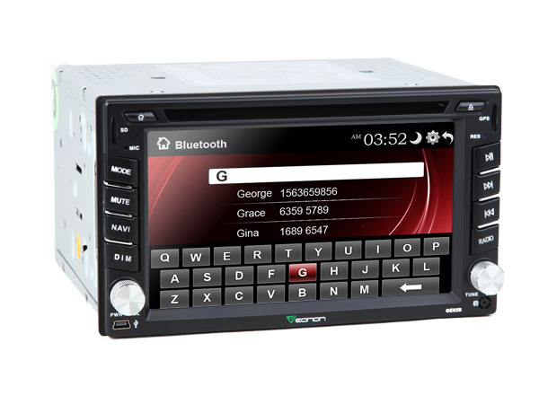 2-DIN 6.2″ Car DVD GPS with Built-In DAB & Virtual Disc Function