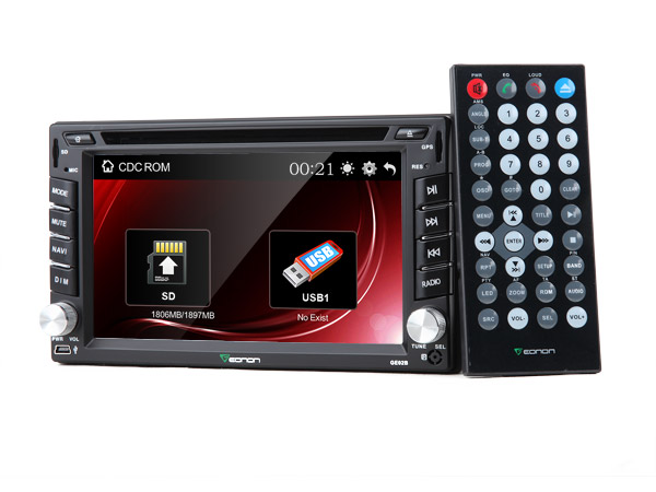 2-DIN 6.2″ Car DVD GPS with Built-In DAB & Virtual Disc Function