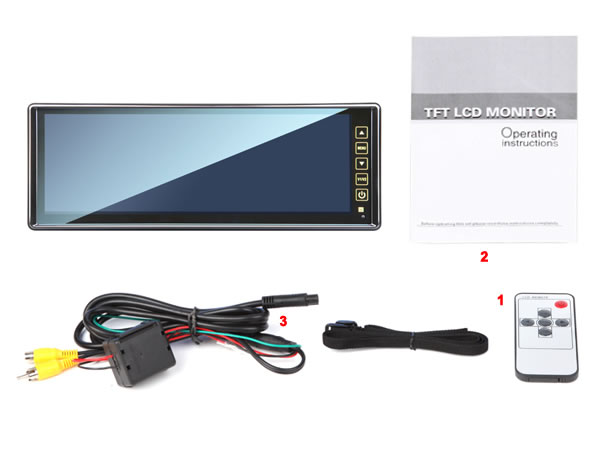 10.2 Inch Digital Hitachi Screen Touch Button Mirror Design LCD Car Rear View Mirror Monitor（L0411）