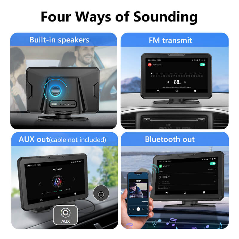 Eonon Mother’s Day Sale  7 Inch IPS Linux Portable Car Stereo Support Wireless CarPlay & Android Auto & Screen Mirroring