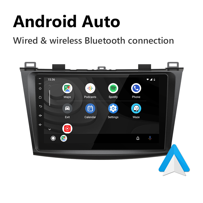Easter Sale  10-13 Mazda 3 Android 10 Car Stereo Support Wired and Wireless Apple CarPlay & Android Auto 9 Inch IPS Display Android Car Radio