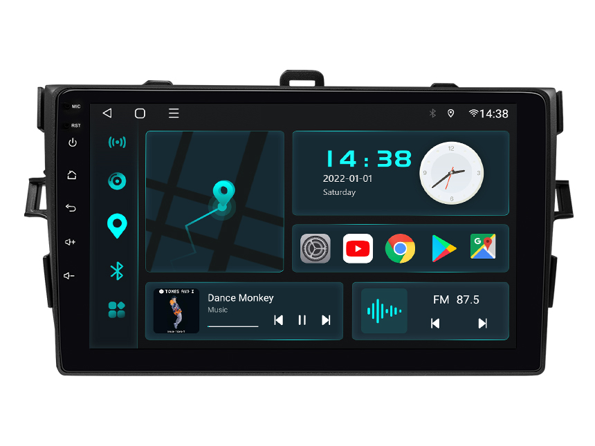 Easter Sale  Toyota Corolla Android 10 Car Stereo Wireless CarPlay Android Auto and 9 Inch IPS Display Car Radio with 32G ROM Built-in DSP - Q68PRO