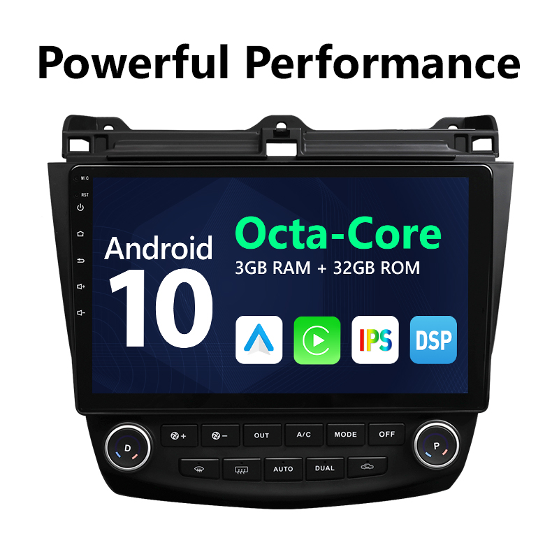 Eonon 2003-2007 Honda Accord Android 10 Car Stereo Support Wired and Wireless Apple CarPlay & Android Auto 10.1 Inch IPS Display Android Car Radio - Q76PRO
