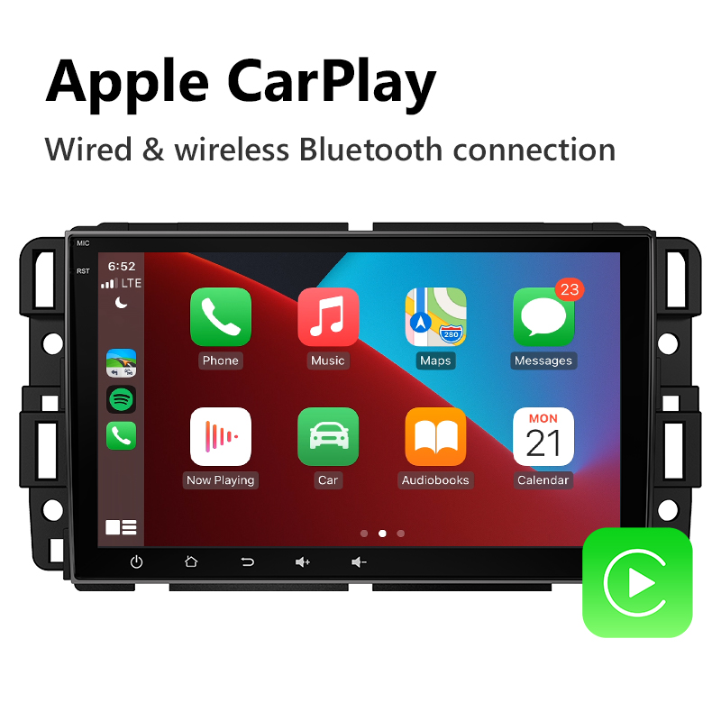 Eonon Chevrolet GMC Buick Android 10 Car Stereo with Built-in Wireless Apple CarPlay & Android Auto 8 Inch Full touch IPS Screen Car Radio.