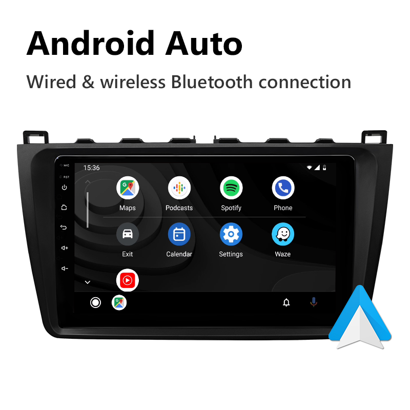 Eonon 2009-2012 Mazda 6 Android 10 Car Stereo Support Wired and Wireless Apple CarPlay & Android Auto 9 Inch IPS Display Android Car Radio - Q98PRO