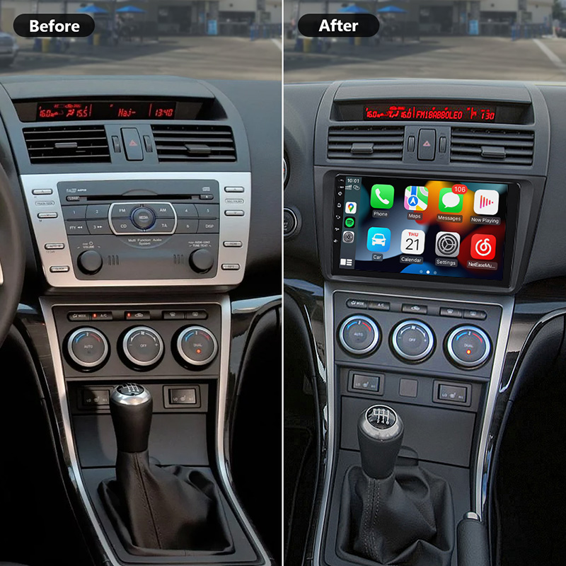 Eonon May Day Sale  09-12 Mazda 6 Android 10 Car Stereo Support Wired and Wireless Apple CarPlay & Android Auto 9 Inch IPS Display Android Car Radio