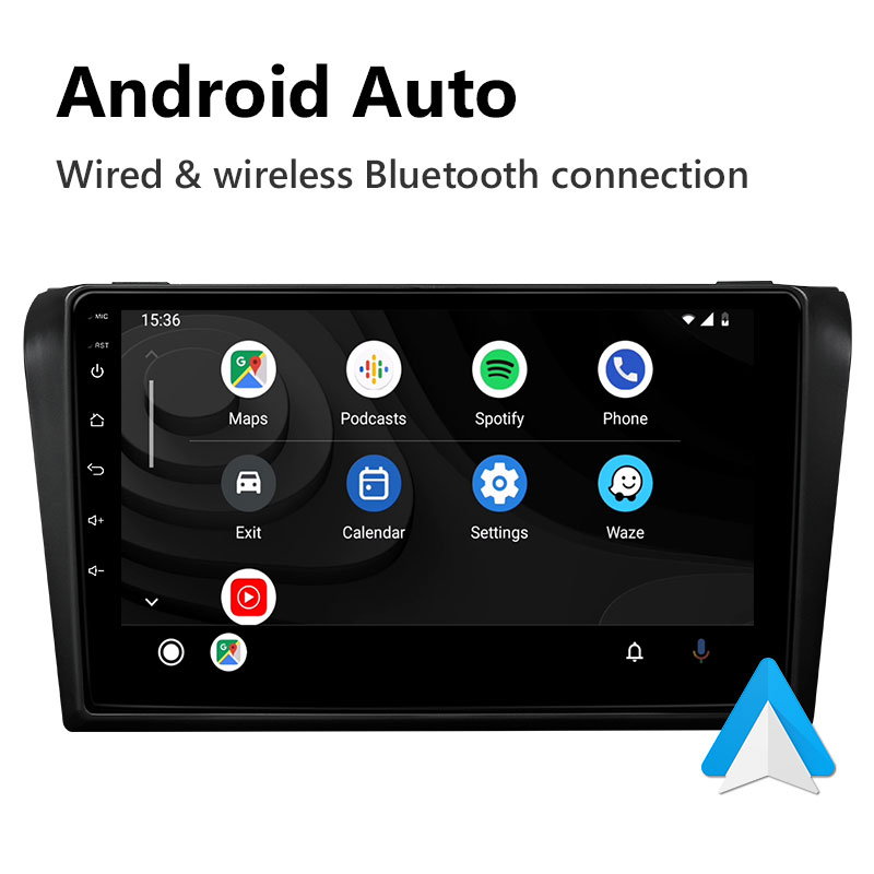 Eonon 04-09 Mazda 3 Android 11 Car Stereo Support Wired and Wireless Apple CarPlay & Android Auto 9 Inch IPS Display Android Car Radio - R51