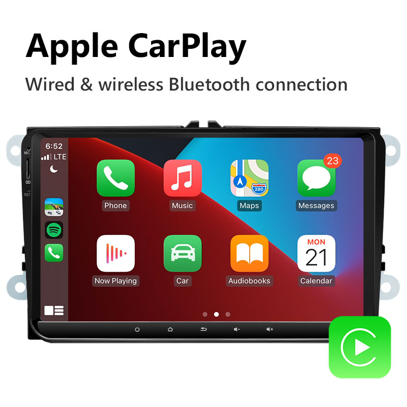 Eonon Volkswagen SEAT SKODA Android 11 Car Stereo Support Wired and Wireless Apple CarPlay & Android Auto 9 Inch IPS Display Android Car Radio