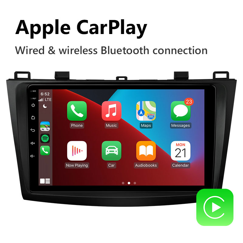 Eonon Mazda 3 2010-2013 Android 11 Car Stereo Support Wired and Wireless Apple CarPlay & Android Auto 9 Inch IPS Display Android Car Radio