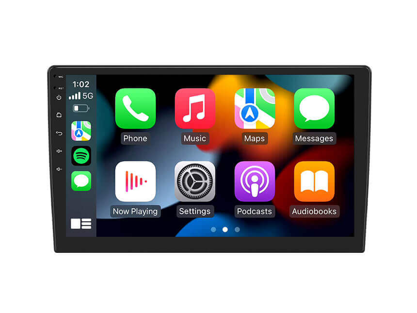 7 Double Din Car Stereo for Apple Carplay and Android Auto, HD  Touchscreen,12 LED Backup Camera,Mirror Link,USB/AUX,FM Car Radio,Noise  Cancelling