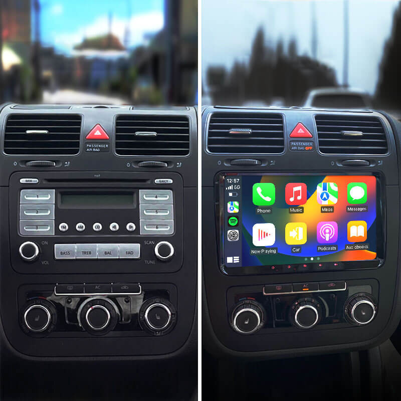 For VW Tiguan 5N DAB+ Car Radio Wireless Apple Carplay Android Car BT USB