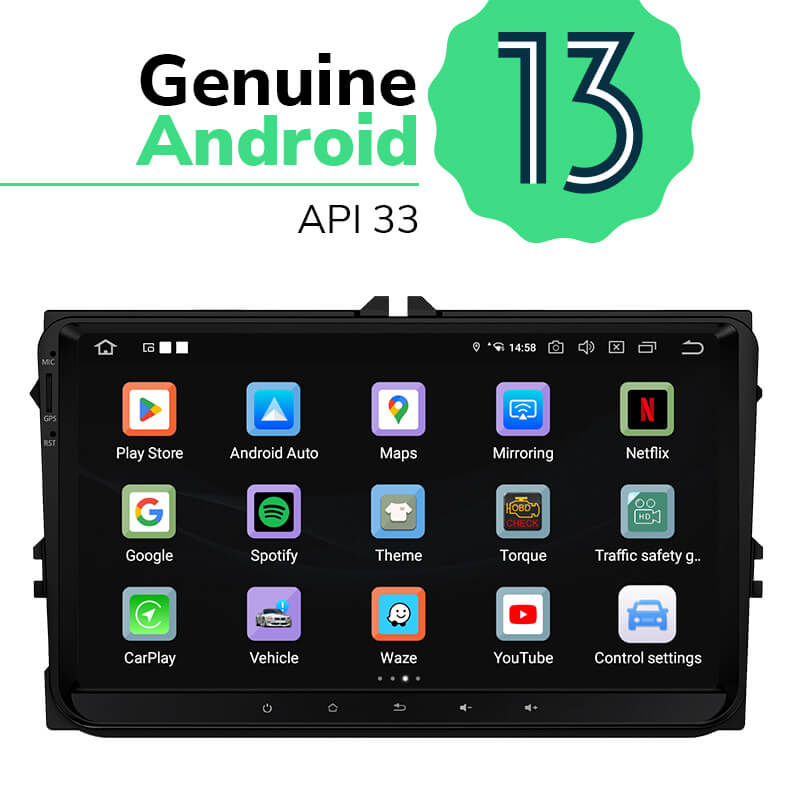 7/9 Car Apple Carplay Radio Android Auto 2 Din Touch Screen Stereo  Bluetooth