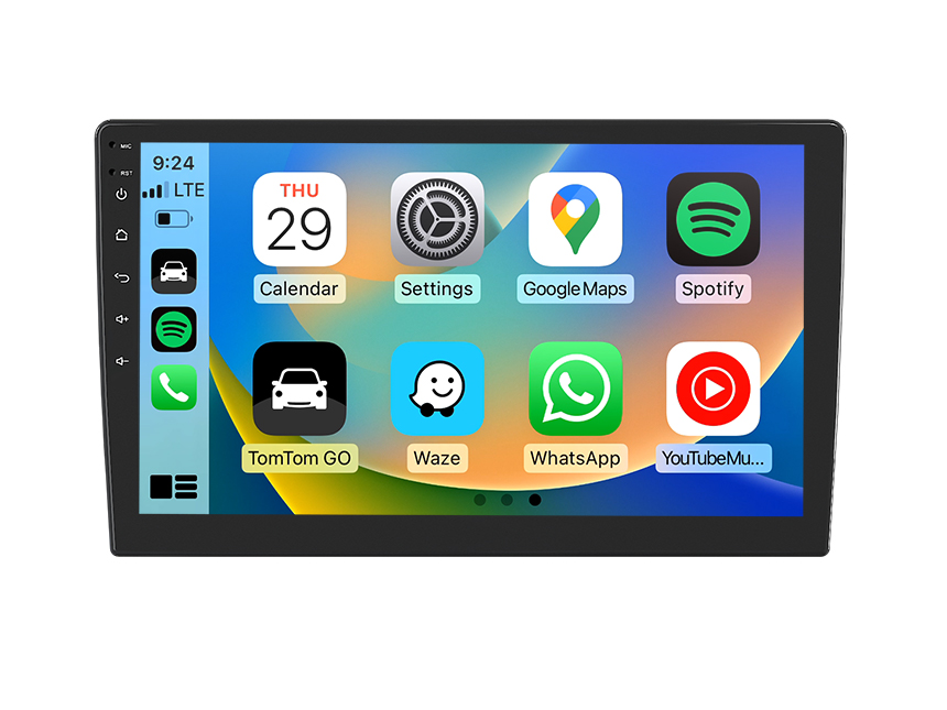 7 Inch Double Din Touchscreen Car Stereo with Wireless CarPlay & Android  Auto, Bluetooth, Rearview Camera, Type C Fast Charge, Airplay, USB/SWC/AUX